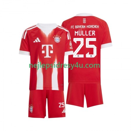 Fotbalový Dres Bayern Mnichov Thomas Muller 25 Dětské Domácí 2025/26